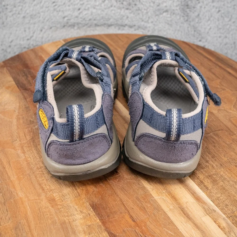 KEEN Venice H2 Hiking Waterproof Comfort Sandals Navy Blue And Grey Size 1